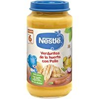NESTLÉ Purés - Tarrito de puré de verduras y carne- variedad Verduritas de la huerta con Pollo - Para bebés a partir de…